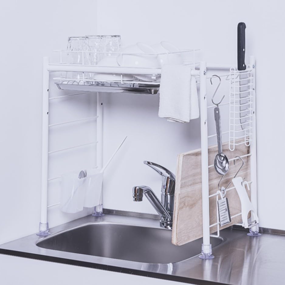 Amazon｜TUBASAN 公式ショップ 燕三条 ミニキッチン 水切りラック 白